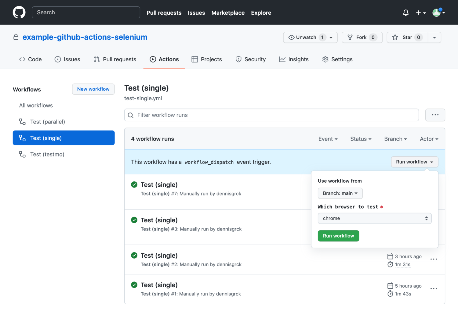 GitHub Actions & Selenium Guide (with Parallel Browser Testing) -