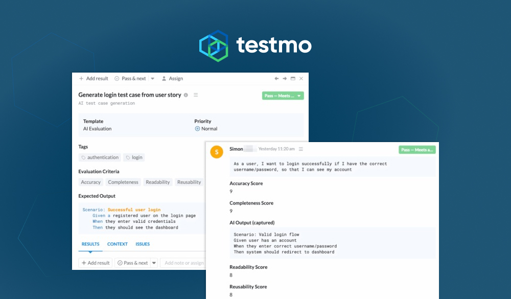 How to Test AI Features Using AI Evaluation Templates in Testmo