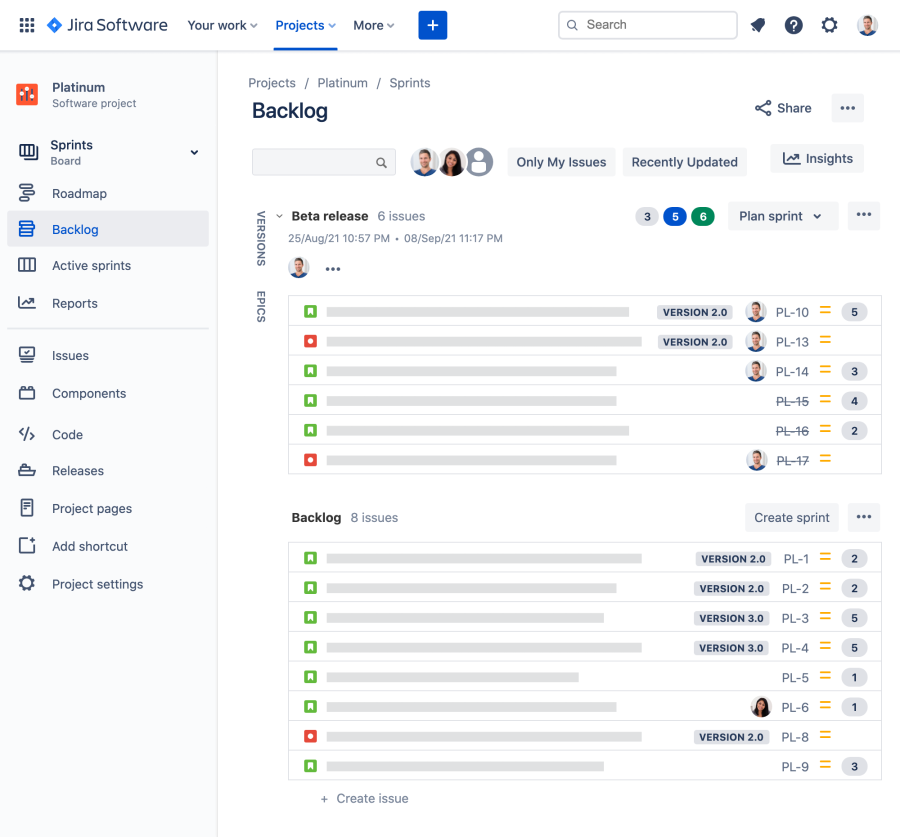 Jira issues linked to test cases